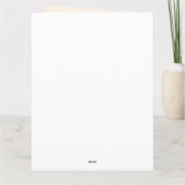 Antieke afbeelding van kerstman kaart (Achterkant)