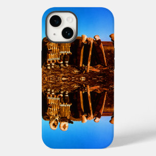 Antieke Alaska Bont geklede eskimo arctische plagg Case-Mate iPhone 14 Hoesje