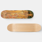 Antieke Alfons M. Mucha Skateboard (Horizontaal)