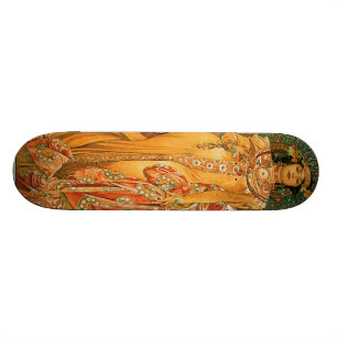 Antieke Alfons M. Mucha Skateboard