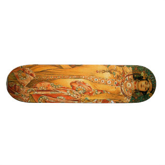 Antieke Alfons M. Mucha Skateboard