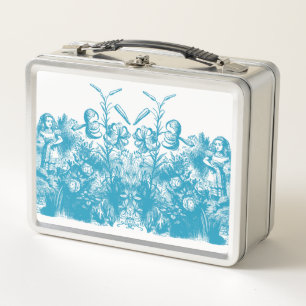 Antieke Alice in Wonderland metal lunchbox