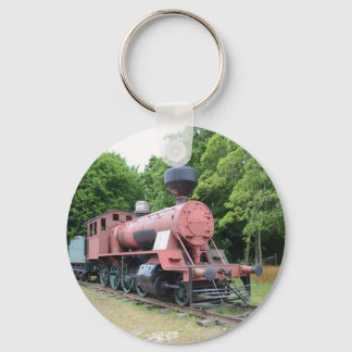 Antieke Amerikaanse Stoomlocomotief Sleutelhanger