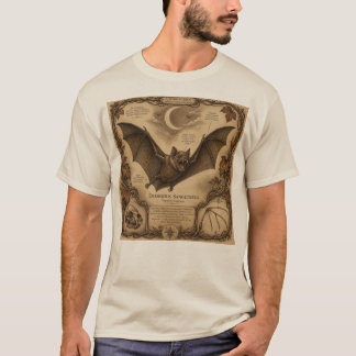 Antieke Anatomie van de Vampirevleermuis T-shirt