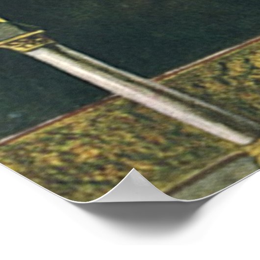 Antieke architectuur, Citadel in Pavia, Italië Poster (Hoek)