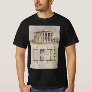 Antieke architectuur, plattegrond en Griekse villa T-shirt