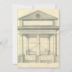 Antieke architectuur, Romeinse portiek met zuilen Kaart