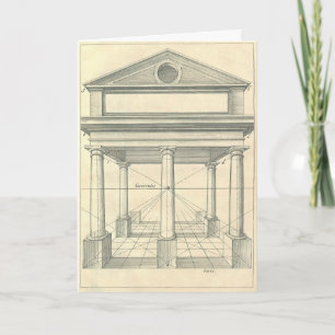 Antieke architectuur, Romeinse portiek met zuilen Kaart
