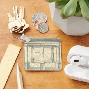 Antieke architectuur, Romeinse portiek met zuilen Sleutelhanger
