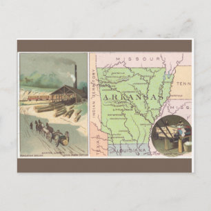 Antieke Arkansas Briefkaart