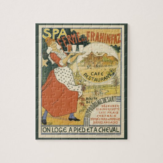 Antieke Art Nouveau, Bier Bar Restaurant en Cafe Legpuzzel (Verticaal)