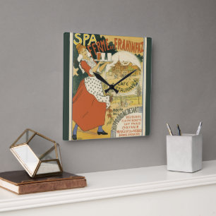 Antieke Art Nouveau, Bier Bar Restaurant en Café Vierkante Klok