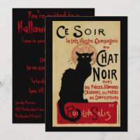 Antieke Art Nouveau, Ce Soir Chat Noir Zwarte Kat