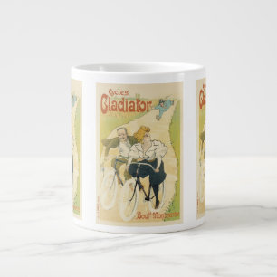 Antieke Art Nouveau, Gladiator Cycles fietsen Extra Grote Beker
