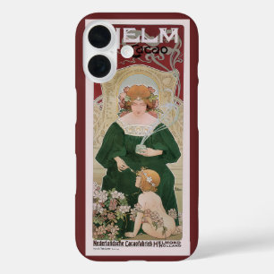Antieke Art Nouveau Helm Cacao door Privat Livemon iPhone 16 Hoesje