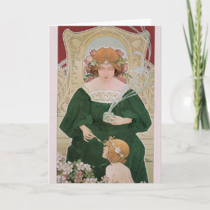 Antieke Art Nouveau Helm Cacao door Privat Livemon Kaart