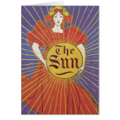 Antieke Art Nouveau, New York Sun Krant (Voorkant)