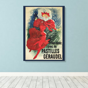 Antieke Art Nouveau Pastilles Geraudel Hoestdrankj Canvas Afdruk