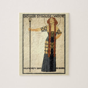 Antieke Art Nouveau Richard Strauss-Woche, München Legpuzzel