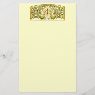 Antieke Art Nouveau Turkije Thanksgiving Briefpapier