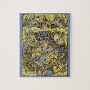 Antieke Astrologie, Renaissance Dierenriemwiel, 15 Legpuzzel