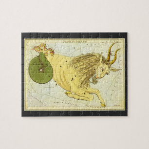 Antieke Astrologie Steenbok Sterrenbeeld Dierenrie Legpuzzel