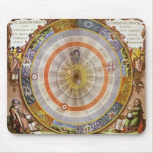 Antieke Astronomie Hemelse Copernicaanse Planisfee Muismat