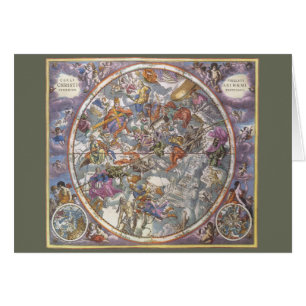 Antieke Astronomie, kaart van Christelijke sterren