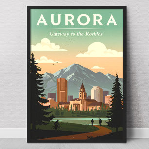 Antieke Aurora Colorado Poster