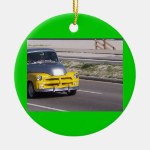 antieke auto kerst ornament