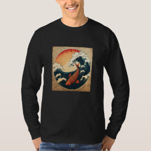 Antieke Aziatische Japanse Koi Karper Nishikigoi K T-shirt