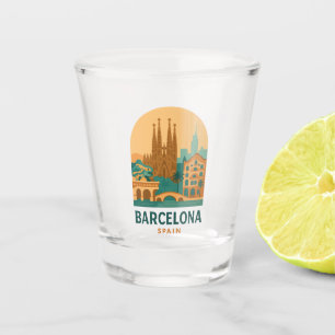 Antieke Barcelona Spanje Reis – Sagrada Familia Shot Glas