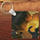 Antieke bedrijf, staalproductie-industrie sleutelhanger (Voorkant)