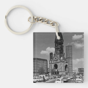 Antieke Berlijnse Keizer Wilhelm-herdenkingskerk Sleutelhanger