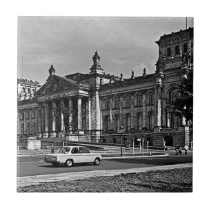 Antieke Berlijnse Rijksdag parlementsgebouw Tegeltje