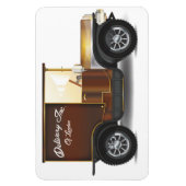 Antieke bezorgwagen magneet (Verticaal)