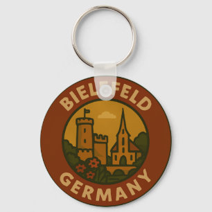 Antieke Bielefeld Duitsland Kunst Sleutelhanger