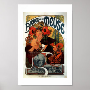 Antieke Bieres de la Meuse Parijs Frankrijk Poster