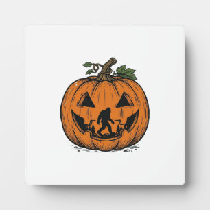 Antieke Bigfoot Pompoen Halloween Vector Ontwerp_1 Fotoplaat
