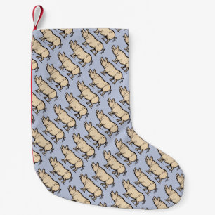 Antieke Biggetje Illustratie Cute Vintage Kleine Kerstsok