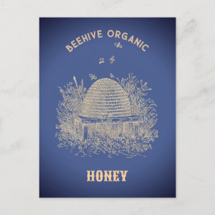 Antieke Bijenkorfpruik Briefkaart