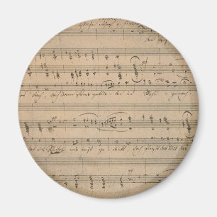 Antieke bladmuziek uit 1822, Lied van de oude man Magneet