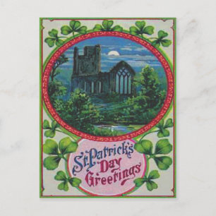 Antieke Blarney Castle St. Patrick's Day kaart