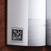 Antieke Bloemen Aangepaste Ex Libris Bibliotheekbo