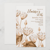 Antieke Bloemen Kaart (Voorkant / Achterkant)