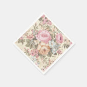 Antieke Bloemen Servetten (Hoek)