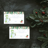 Antieke bloemige sneeuwman luier raffle baby showe