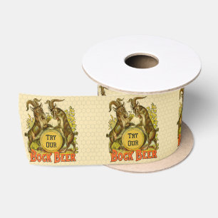Antieke Bockbierposter: Oude Geit Saloon Bar Lint