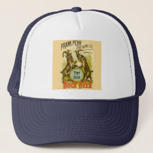 Antieke Bockbierposter: Oude Geit Saloon Bar Trucker Pet