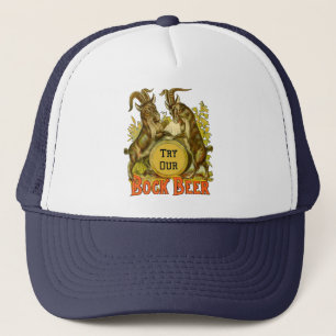 Antieke Bockbierposter: Oude Geit Saloon Bar Trucker Pet